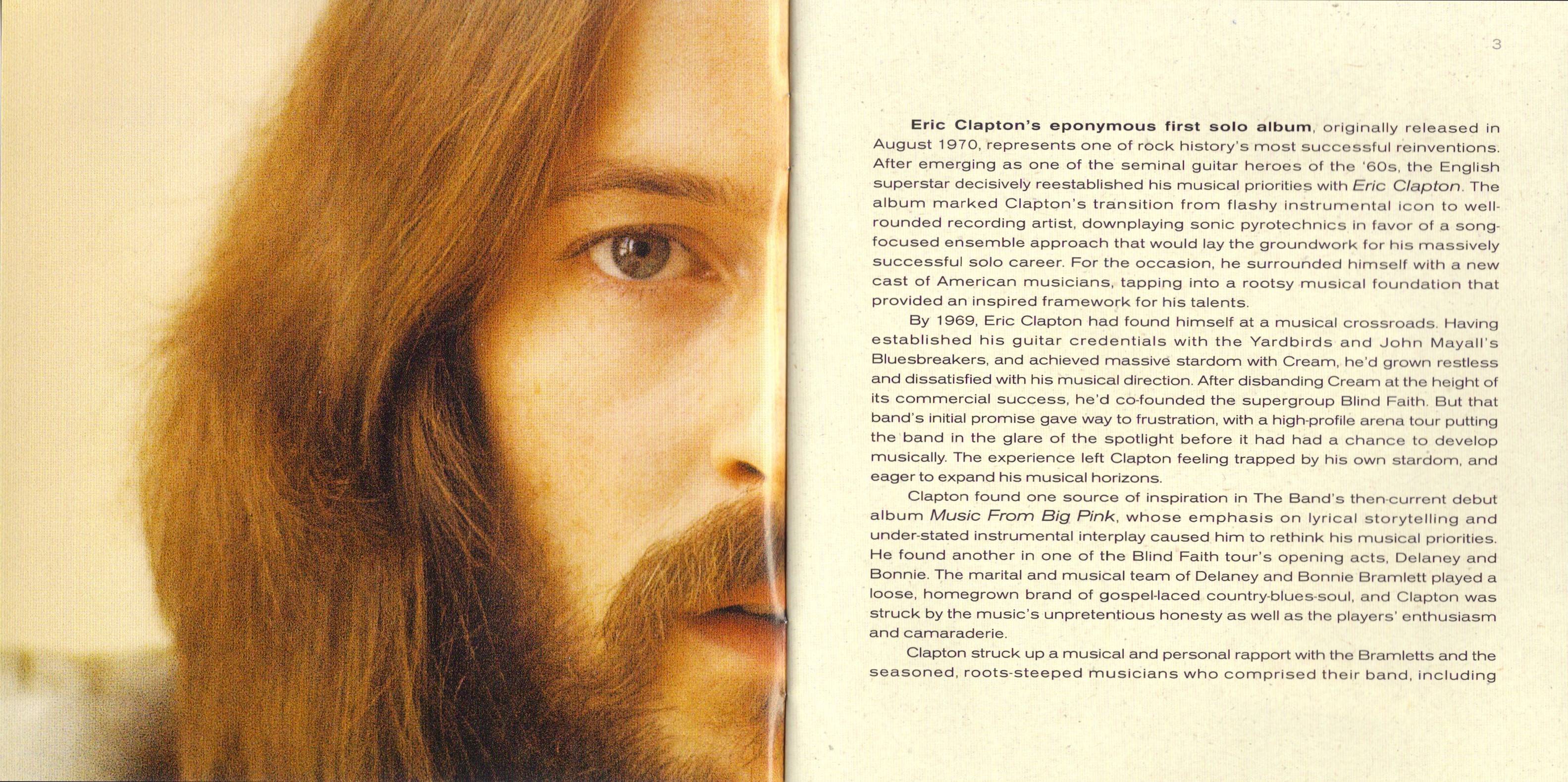 Eric Clapton Eric Clapton Limited Edition : Booklet02 JPN